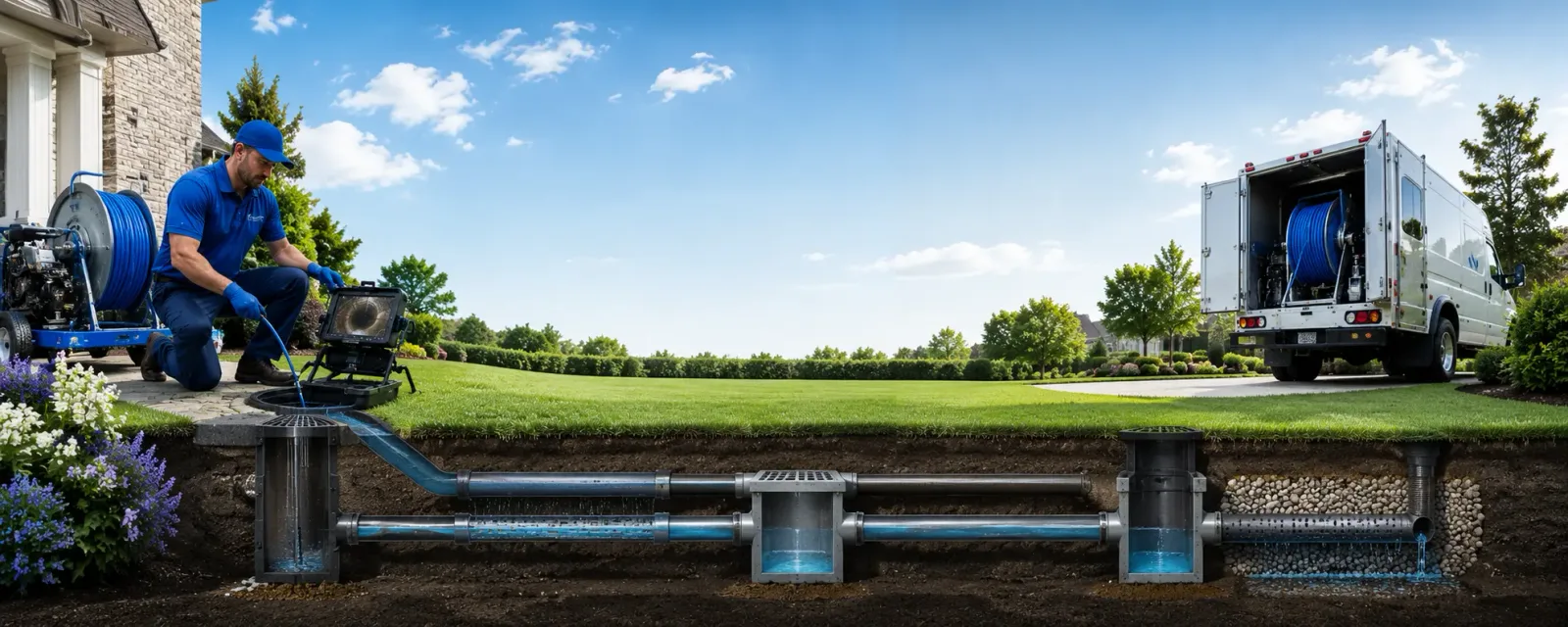 Outdoor drain cleaning information for Lunenburg, VA